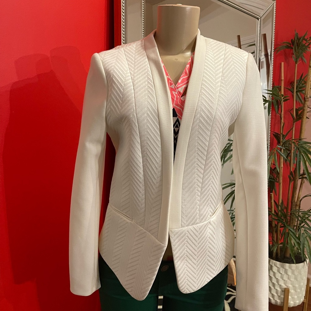 H&M white blazer